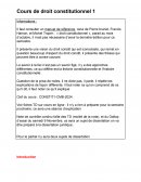 CM Droit constitutionnel 1