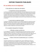Exposé de finances publiques