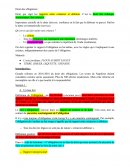 Droit des obligations, 1er semestre