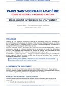 Règlement de vie internant