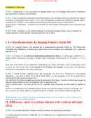 Exposé sur le langage binaire