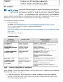 Présenter une offre touristique argumentée