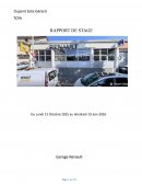 Rapport de stage dans un garage Renault