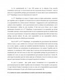 La responsabilité du gouvernement