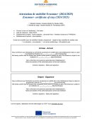Attestation de mobilité Erasmus+