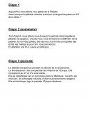 Exposé sur la Pléiade Exposé sur la Pléiade