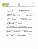 Past tenses exercises