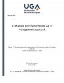 L’influence des financements sur le management associatif L’influence des financements sur le management associatif